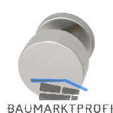 MARCHESI T�rknopf Flachform - auf Rosette �50, fest auf Rosette 50x7, Edelstahl