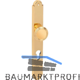 Feuerschutz Wechselgarnitur Alt Wien auf Langschild, PZ72,rechts,Messing poliert