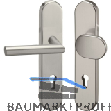 GRUNDMANN Sicherheits-Wechselgarnitur 2552 L-Form, 8,5 mm, RC2, Edelstahl matt