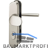 GRUNDMANN Sicherheits-Wechselgarnitur 2552 L-Form,KZS,8,5 mm,RC3,Edelstahl matt