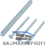 GRUNDMANN SH-Befestigungsset, Dr�ckerstift u. Schrauben,TS 40-44,Stahl verzinkt
