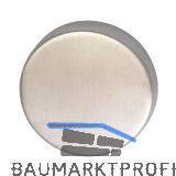 FH-Blindrosette WG /FH mit Universaltr�ger "U", � 50, H: 8, Edelstahl matt