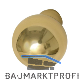 MARCHESI Knopfdr�ckerlochteil Kugelform, � 50 mm, Messing poliert
