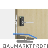 SALTO Rosettenbeschlag XS4 Mini EM150W VK 8 mm TS 35-50 mm W-Dr�cker Edelstahl