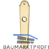 MARCHESI Langschild L�FFELFORM/POSTHORN - BB 90, Messing poliert