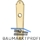 MARCHESI Langschild L�FFELFORM/POSTHORN - WC 90, Messing poliert