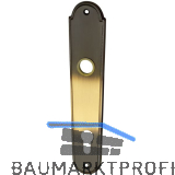 MARCHESI Langschild L�FFELFORM/POSTHORN - PZ 88, Messing patiniert