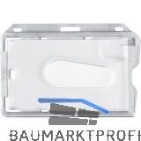 IDENTA Kartenhalter Querformat mit Einschubhilfe 85x54 mm transparent