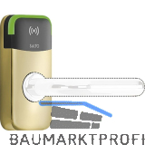 SALTO Abdeckplatte XS4 Mini Metall Edelstahl Messing poliert PVD