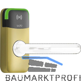 SALTO Abdeckplatte XS4 Mini Metall Edelstahl Messing matt PVD