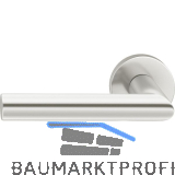 FSB Haust�rhalbgarnitur 70 1076 links, runde Rosette, Aluminium silber eloxiert