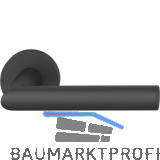 FSB Haust�rhalbgarnitur 70 1076 rechts, runde Rosette, Aluminium schwarz matt
