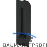 MARCHESI Schiebet�rmuschel eckig, 155 x 45 x 2 mm, Edelstahl schwarz