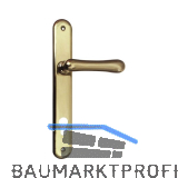 Haust�rdr�ckergt. ELEGANT 22 - auf Langschild PZ88, Messing poliert