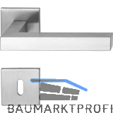 MARCHESI Dr�ckergarnitur SQUARE auf Flachrosette BB, Edelstahl matt