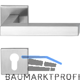 MARCHESI Dr�ckergarnitur SQUARE auf Flachrosette PZ, Edelstahl matt