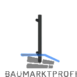 MARCHESI T�rgriff 4800 gerade, 1200 mm, Edelstahl schwarz matt pulverbeschichtet