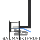 MARCHESI Hebeschiebegarnitur MALM� mit Muschelgriff, Edelstahl schwarz matt