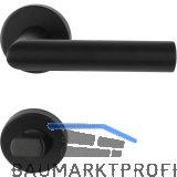 MARCHESI Dr�ckergarnitur GEHRUNG WC, ohne St�tznocken, Edelstahl schwarz matt