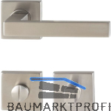 MARCHESI Dr�ckergarnitur CHIA WC, ohne St�tznocken, Edelstahl matt