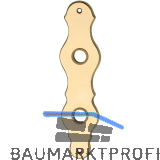 MARCHESI Langschild L�FFELFORM - WC 90, Messing poliert