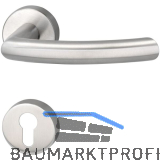 MARCHESI Dr�ckergarnitur ARC - auf Rosette PZ, 38 - 45, Edelstahl matt