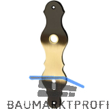 MARCHESI Langschild L�FFELFORM, BB 90, Messing patiniert