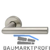 MARCHESI Dr�cker-Halbgarnitur GEHRUNG - auf Rosette, Edelstahl matt