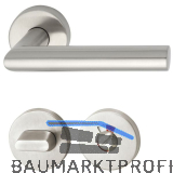 MARCHESI Dr�ckergarnitur GEHRUNG WC - rot/wei�, mit St�tznocken, Edelstahl matt