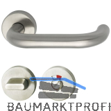 MARCHESI Dr�ckergarnitur HARMONIE - auf Rosette WC, 38 - 45, Edelstahl, rot wei�