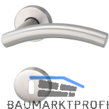 MARCHESI Dr�ckergarnitur MOSKAU - auf Rosette BB, 38 - 45, Edelstahl matt