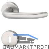 FH-Dr�ckergarnitur BR�NN - auf Rosette PZ, 38 - 45, Edelstahl matt