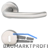 FH-Dr�ckergarnitur BR�NN - auf Rosette WC (Rot, wei�), 38 - 45, Edelstahl matt