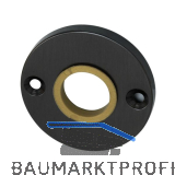 MARCHESI Dr�ckerrosette 50 mm, Ansatz 18 mm, Messing patiniert
