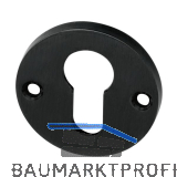 MARCHESI Zylinderrosette PZ, � 50 mm, Messing patiniert schutzlackiert