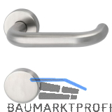 FH-Dr�ckergarnitur HARMONIE mit Blindrosetten BL, 38 - 45, Edelstahl matt