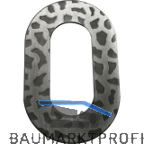 Hausnummer 0 - H�he 120 mm, Schmiedeeisen schwarz verzinkt