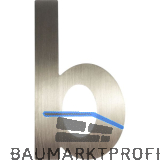 Kleinbuchstabe b, H�he 100 mm, Edelstahl