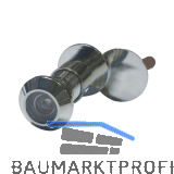 T�rgucker � 12 mm, Weitwinkel 170�, TS 35-55 mm, Messing verchromt