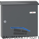 RENZ Aufh�ngebriefk�sten CONVEX - 380 x 360 x 115, anthrazitgrau RAL 7016