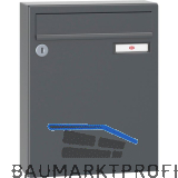 RENZ Aufh�ngebriefkasten SERIE 17 - 260 x 330 x 100, anthrazitgrau RAL 7016