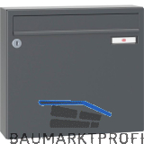 RENZ Aufh�ngebriefkasten SERIE 17 - 370 x 330 x 100, anthrazitgrau RAL 7016