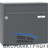 RENZ Aufh�ngebriefkasten SERIE 17 - 370 x 330 x 145, anthrazitgrau RAL 7016