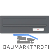 RENZ Frontplatte kombinierbar, eckig, 300 x 110 mm, Stahl anthrazitgrau RAL 7016