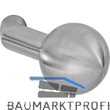 OGRO Knopfdr�ckerlochteil PREMIUM 8548 V FS - ohne Rosette, Edelstahl matt