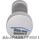 OGRO T�rknopf RENOVI 3020 O, Rosette 30x68x10, gerader Knopf, silber eloxiert