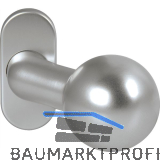 OGRO Knopfdr�ckerlochteil PREMIUM 8350 V/6621 - mit Rosette, Alu silber eloxiert