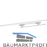 HAUTAU ATRIUM HKS 160 S Gleitscheren-Set, Halteschiene, silber, FFB 901-1250 mm