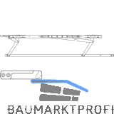 HAUTAU ATRIUM SP komfort Gleitscheren-Set, FFB 1251-1650 mm, links