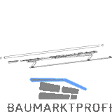 HAUTAU ATRIUM SP Gleitscheren-Set, Halteschiene, FFB 1251-1650 mm, silber,rechts